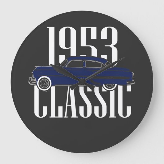 Klassischer Wagen 1953 Große Wanduhr (Vorderseite)