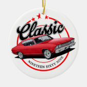 Klassischer Wagen 1969 Keramik Ornament (Vorne)