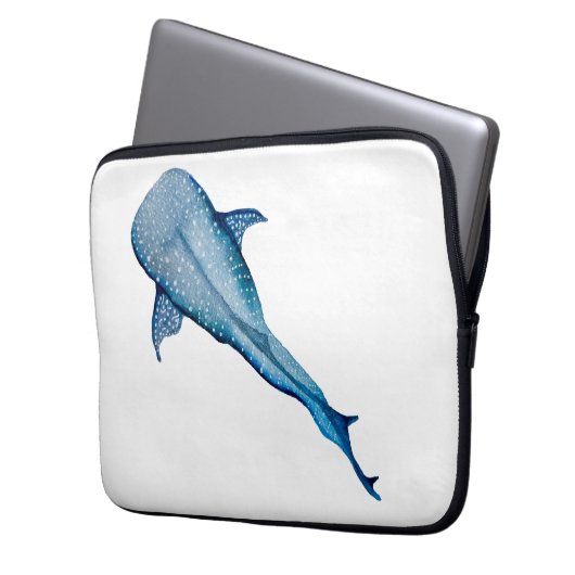 Klassischer Walhai Laptopschutzhülle (Vorderseite Links)