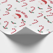 Klassischer Weihnachts-Candycane Geschenkpapier (Ecke)