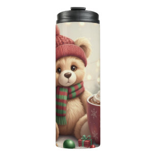Klassischer Weihnachts-Comfort-Bär Thermosbecher