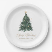 Klassischer Weihnachts-Evergreen  Pappteller (Vorderseite)