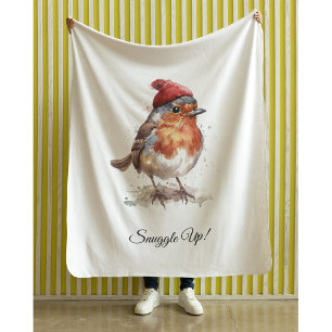 Klassischer Weihnachts-Rotkehlchen, individuell Sherpadecke