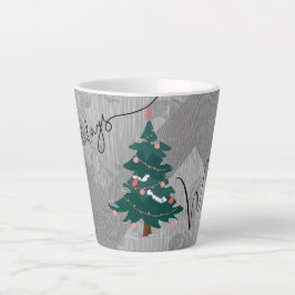 Klassischer Weihnachtsbaum Chic Monochrome Floral Milchtasse