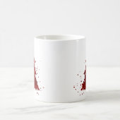 Klassischer Weihnachtsbaum | Festival Rich Crimson Kaffeetasse (Mittel)