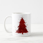 Klassischer Weihnachtsbaum | Festival Rich Crimson Kaffeetasse (Links)