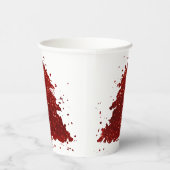 Klassischer Weihnachtsbaum | Festival Rich Crimson Pappbecher (Rechts)