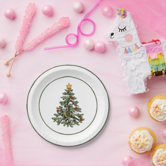 Klassischer Weihnachtsbaum | Gorgeous Bold Kelly G Pappteller (Party)