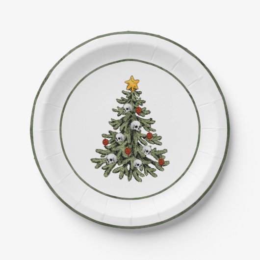 Klassischer Weihnachtsbaum | Gorgeous Bold Kelly G Pappteller (Vorderseite)