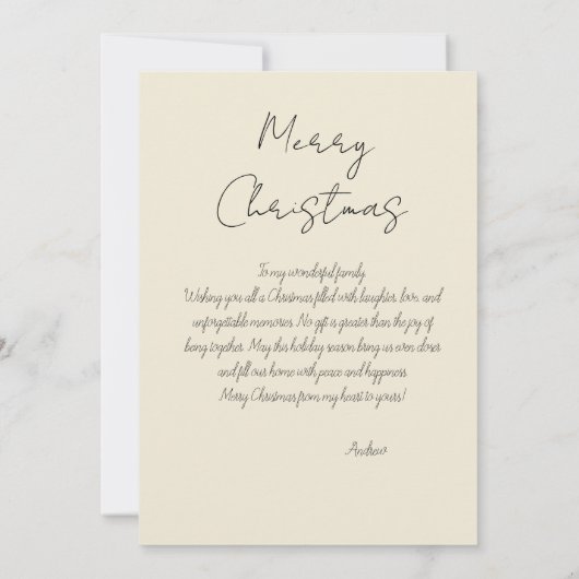 Klassischer Weihnachtsbaum im Ölgemäldestil Einladung (Rückseite)