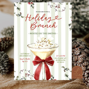 Klassischer Weihnachtsbrunch Einladung