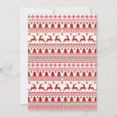 Klassischer Weihnachtsfeiertag Einladung (Rückseite)