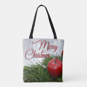 Klassischer Weihnachtskiefer und -jubiläum Tasche (Rückseite)