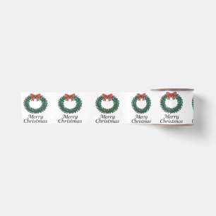 Klassischer Weihnachtskranz – Minimalistisches Fro Satinband