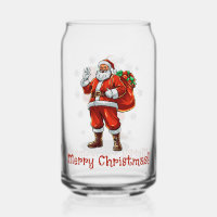 Klassischer Weihnachtsmann bringt Weihnachtsgesche