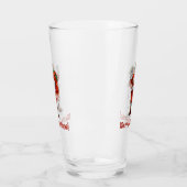 Klassischer Weihnachtsmann bringt Weihnachtsgesche Glas (Links)