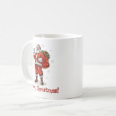 Klassischer Weihnachtsmann bringt Weihnachtsgesche Kaffeetasse (Vorderseite Links)