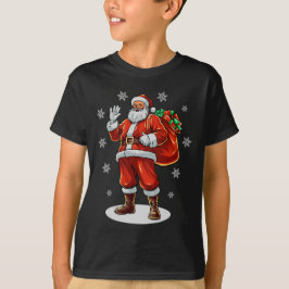 Klassischer Weihnachtsmann bringt Weihnachtsgesche T-Shirt