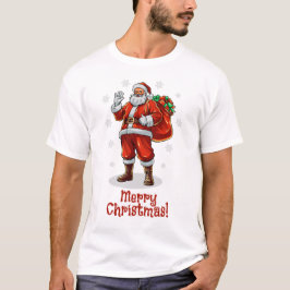 Klassischer Weihnachtsmann bringt Weihnachtsgesche T-Shirt