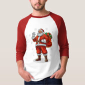 Klassischer Weihnachtsmann bringt Weihnachtsgesche T-Shirt (Vorderseite)