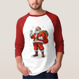 Klassischer Weihnachtsmann bringt Weihnachtsgesche T-Shirt