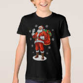 Klassischer Weihnachtsmann bringt Weihnachtsgesche Tri-Blend Shirt (Vorderseite)