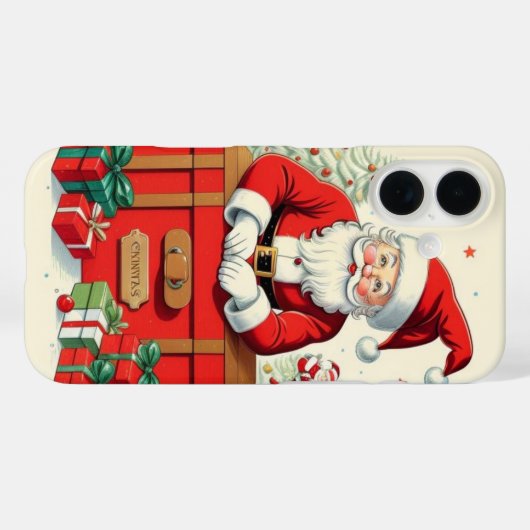 Klassischer Weihnachtsmann Case-Mate iPhone Hülle (Rückseite (Horizontal))