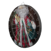 Klassischer Weihnachtsmann: Ein zeitloses Urlaubss Dartscheibe (Vorderseite rechts)
