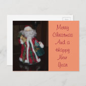 Klassischer Weihnachtsmann: Ein zeitloses Urlaubss Feiertagspostkarte (Vorne/Hinten)