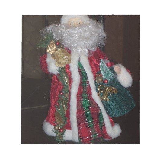 Klassischer Weihnachtsmann: Ein zeitloses Urlaubss Notizblock (Vorderseite)