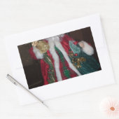 Klassischer Weihnachtsmann: Ein zeitloses Urlaubss Rechteckiger Aufkleber (Umschlag)