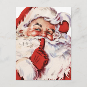 Klassischer Weihnachtsmann Feiertagspostkarte