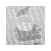 Klassischer Weihnachtsmann Gummistempel (Prägung)