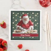 Klassischer Weihnachtsmann Kochen Festliche Neapel Serviette (Beispiel)