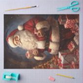 Klassischer Weihnachtsmann mit Weihnachtsgeschenke Seidenpapier (Basteln)