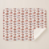 Klassischer Weihnachtsmann rot-weiß Sherpadecke (Vorderseite (Horizontal))