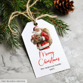 Klassischer Weihnachtsmann-Wasserfarben- moderner Geschenkanhänger