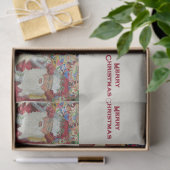 Klassischer Weihnachtsmann - Zweimal Urlaub in Wei Seidenpapier (Geschenk)