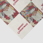 Klassischer Weihnachtsmann - Zweimal Urlaub in Wei Seidenpapier (Detail)