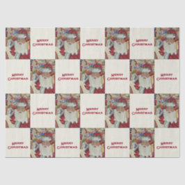 Klassischer Weihnachtsmann - Zweimal Urlaub in Wei Seidenpapier