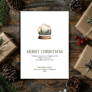 Klassischer Weihnachtsschmuck Soft Neutral Gold Ka Feiertagskarte