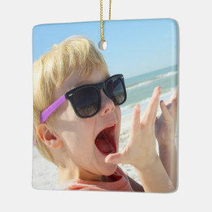 Klassischer Weihnachtsurlaub 2 Foto Keramikornament