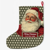 Klassischer Weihnachtsweihnachtsfest mit Charme Großer Weihnachtsstrumpf (Rückseite)