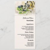 Klassischer Wein & Trauben, Restaurant Slimline Menükarte (Vorderseite)