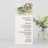 Klassischer Wein & Trauben, Restaurant Slimline Menükarte (Stehend Vorderseite)