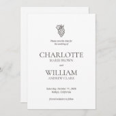 Klassischer Weinkeller Napa Italien Hochzeit in Ur Save The Date (Vorne/Hinten)
