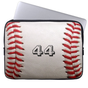 Klassischer weißer Baseball mit benutzerdefinierte Laptopschutzhülle