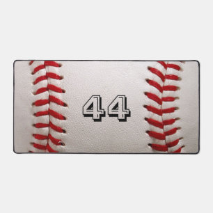 Klassischer weißer Baseball mit benutzerdefinierte Schreibtischunterlage