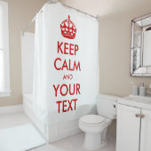 Klassischer, weißer Behalt und benutzerdefinierter Duschvorhang (Beispiel)