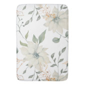 Klassischer weißer, blumenweißer Hintergrund Badematte (Vorderseite Vertikal)